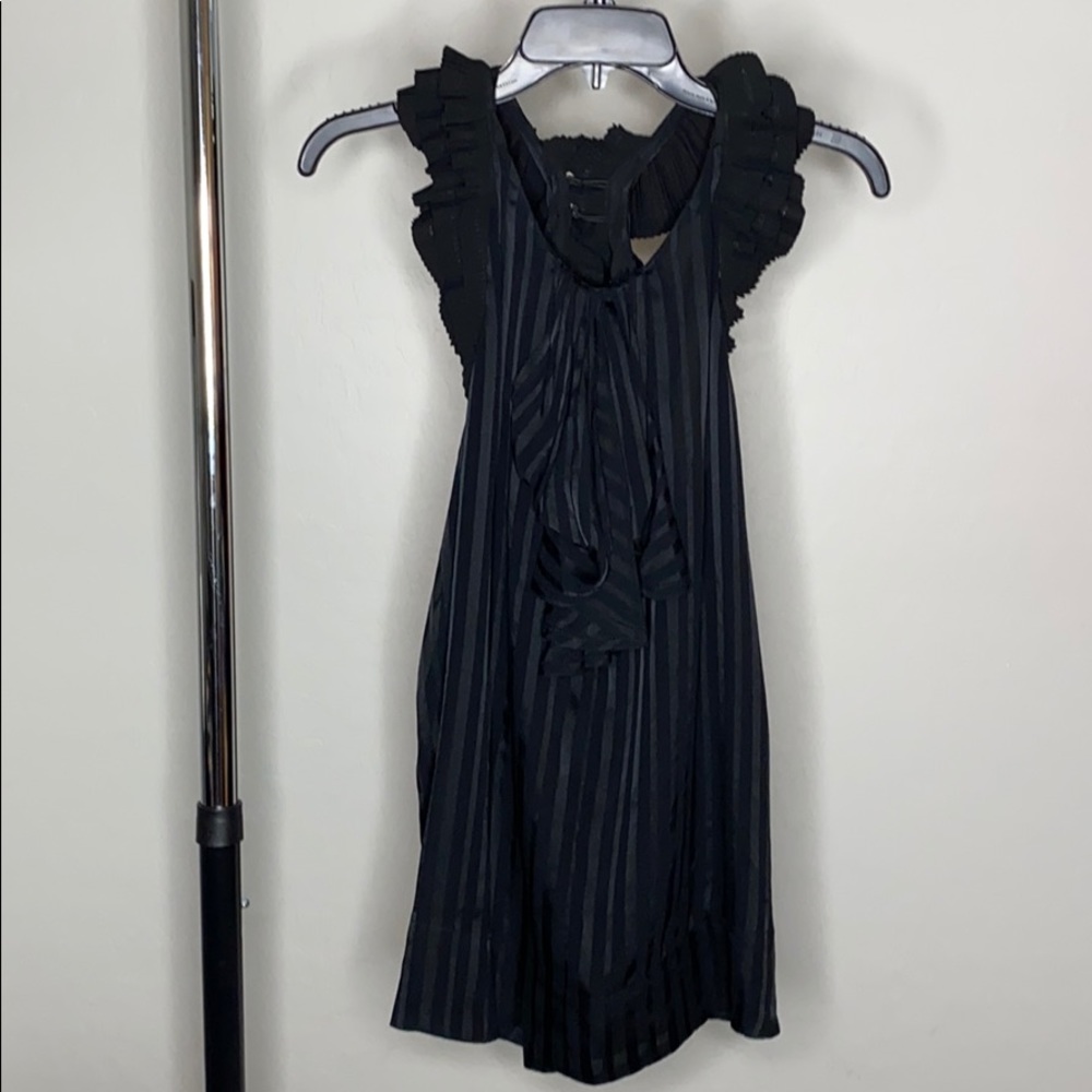 BCBG Ruffle Backless top